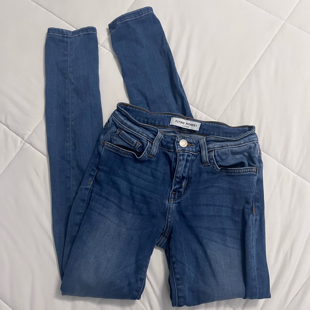 Flying Monkey Women's Dark Blue Skinny Jeans